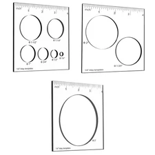 Circle Router Templates 9 in 3 Woodworking Inlay Decorative Jig Kit 3 PCS