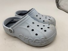 Crocs Baya Clogs Ice Blue Rubber Lined Slip-On Comfort Unisex - 8 Men/10 Women