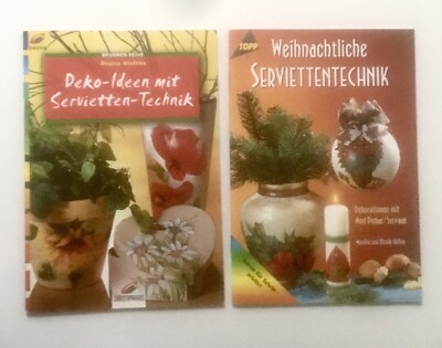 2 Hefte Weihnachten Deko-Ideen Servietten-Technik,Mod Podge/Servage,Hobby/Bastel