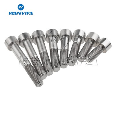 12Pcs M5 x 15 Titanium Ti Bolts Socket Cap Head Bolts Hex Screw Aerospace Grade