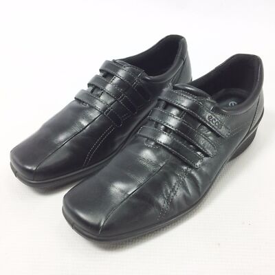 ECCO Women's Comfort Shoes Black Leather Oxfords Fashion