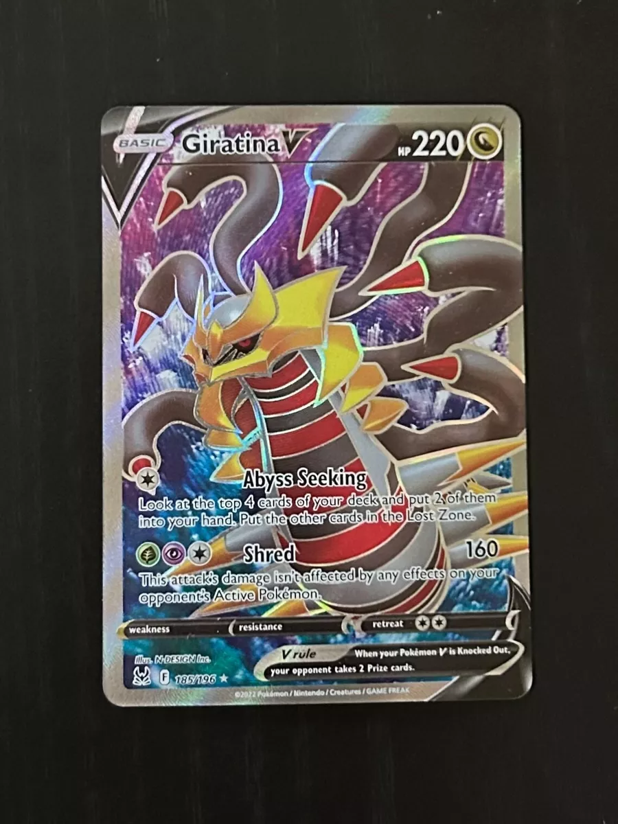 Giratina V - 185/196 - Full Art Ultra Rare Near Mint Sword