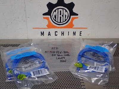 Allen Tel Products AT1507EV-BU Cat.5e 7Ft Blue Cords New (Lot of 4)