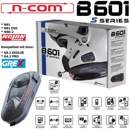 NUOVA COPPIA INTERFONI NOLAN BLUETOOTH N-COM B601 S PER CASCO NOLAN N91 |  eBay