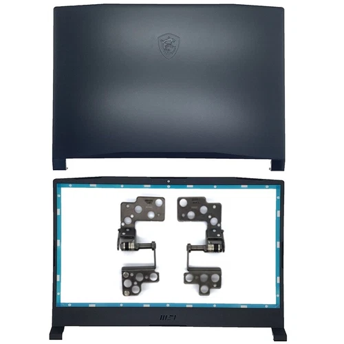 New for MSI Katana GF66 11UE 11UG MS-1581 MS-1582 LCD Back Cover+Bezel+Hinges