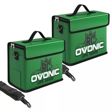 2X Ovonic Lipo Akku Tasche sicher Schutz Feue...