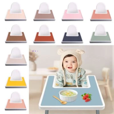Waterproof High Chair Placemat Large Eating Table Mat for IKEA Antilop Toddlers
