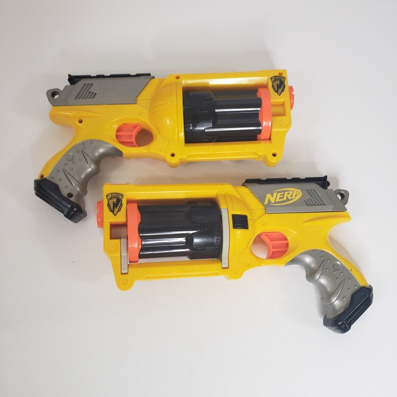 Yellow Nerf N-Strike Maverick REV-6 Revolver Dart Gun of 2 Blaster Tested | eBay