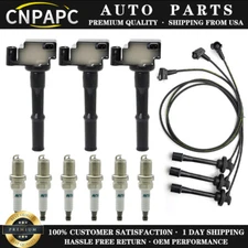 CNPAPC Ignition Coil UF156 & Spark Plug & Wires For Toyota Tacoma Tundra 4Runner