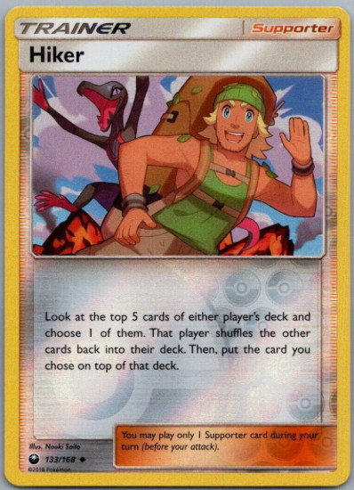 Pokemon - Hiker - 133/168 - Reverse Holo - Celestial Storm - NM