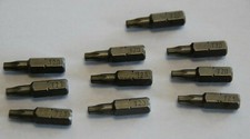 10 X Torx Screwdriver Bits T 20 Hex Shank 1/4" Drive 25mm Hardened - PACK OF 10