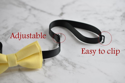 Men Women Cotton Matte Baby POPCORN Yellow Craft Bow Tie Bowtie Wedding Party - Picture 5 of 6