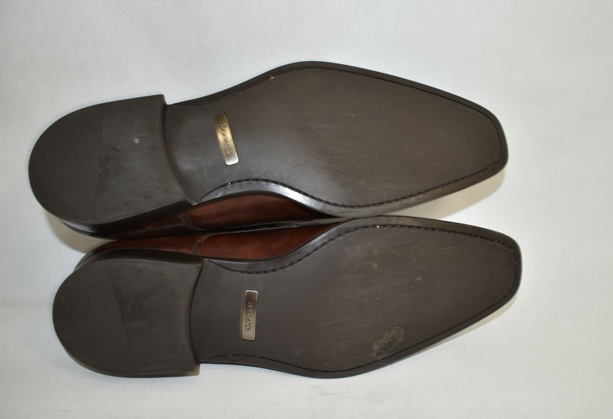Magnanni Mauricio Monk Strap Slip On Oxford Brown Size 9 M 