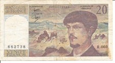 FRANCE 20 FRANCS 1980