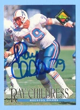 RAY CHILDRESS - Signed/Autographed 1994 Pro Line Card #53 - Oilers w/COA