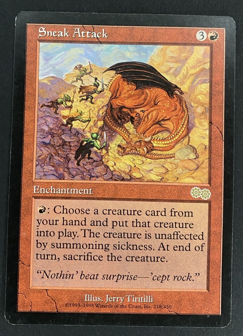 MTG Sneak Attack (Urza's Saga) - Lightly Played