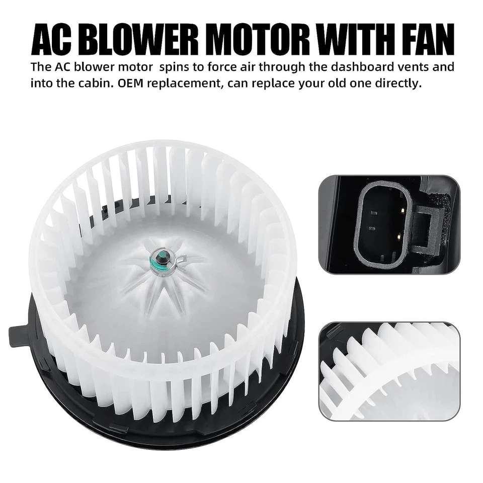 1*Motor soplador de calefacción 700164 con jaula de ventilador para Chevrolet Silverado 3500 2007 Foto 4 de 4