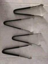 Lot Of 4 Vollrath Stainless Steel 6.5" Pom Tongs,W/Kool-Touch Handle,#47326, NEW