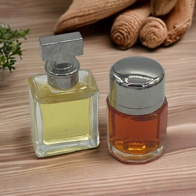 Vtg CALVIN KLEIN Escape & Eternity Mini Pure Perfume for WOMEN .13 oz ec New Set