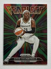 Arike Ogunbowale 2022 Prizm WNBA Fearless Green Prizm Parallel Dallas Wings