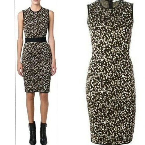 NWT Givenchy Wool Blend Floral Intarsia Sweater Dress Size M Retail $2,150 - Afbeelding 1 van 10