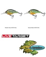 Live Target Pumpkinseed Sunfish Crankbait (PS70S) Shallow 1/2oz Matte or Gloss