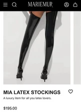 Mariemur Latex Stockings Thigh High Xs/s