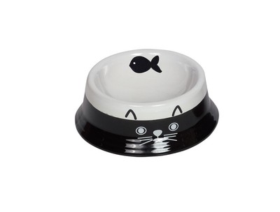 Nobby Katzen Napf CAT - Keramik Napf 14cm Hellblau/beige