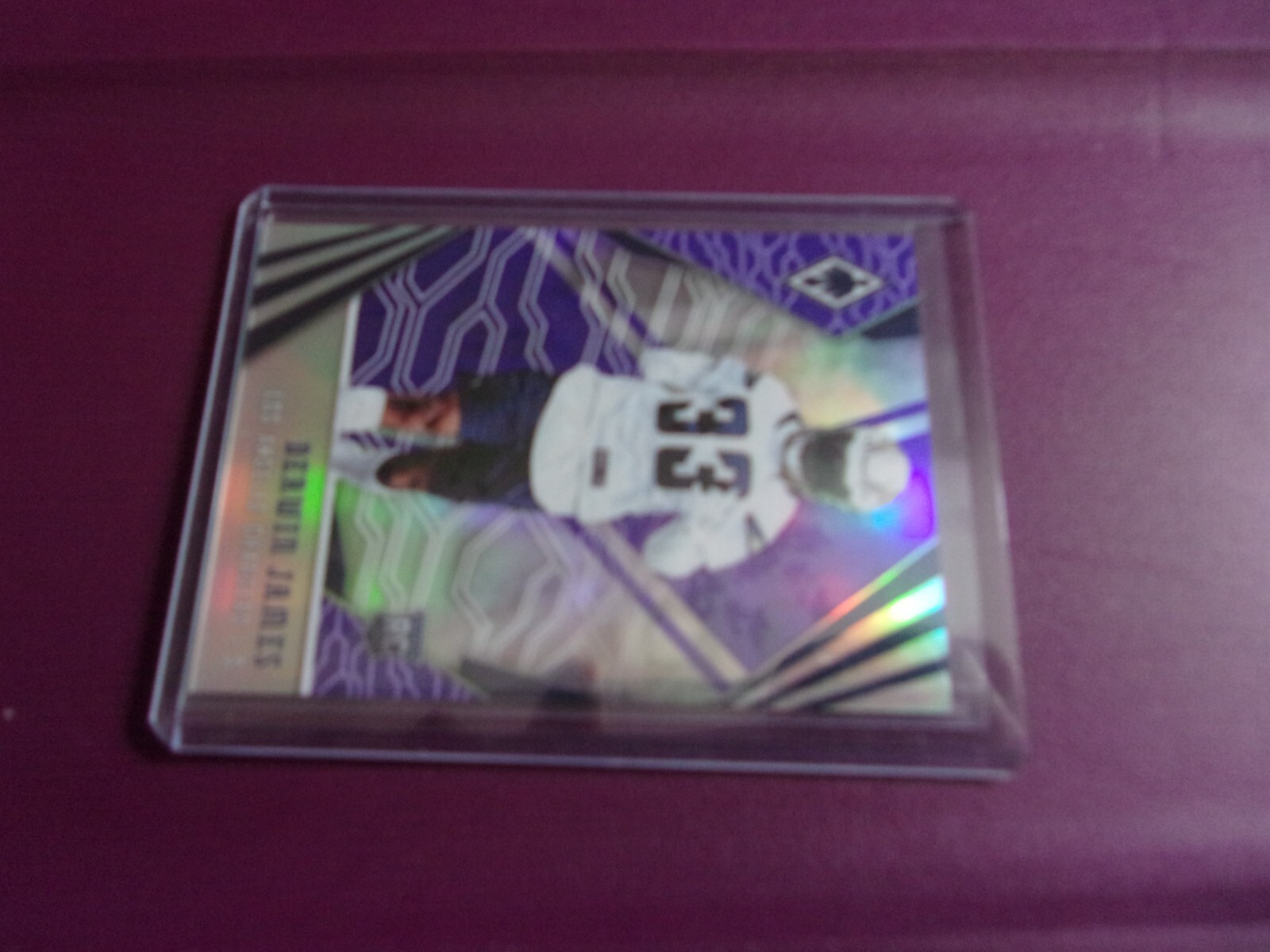 2018 Panini Phoenix Football Purple Prizm Base Card Rookie #148 Derwin JAMES 149