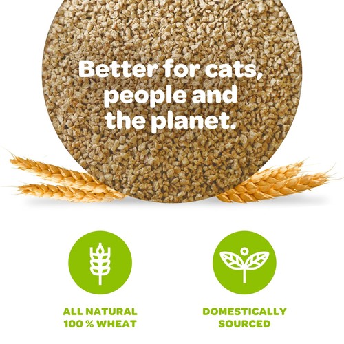 sWheat Scoop Wheat-Based Natural Cat Litter, Multi-Cat, 25 Pound Bag Multi Cat - Picture 2 of 7