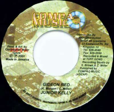 Junior Kelly - Gideon Red 7'' Vinyl Schallplatte 