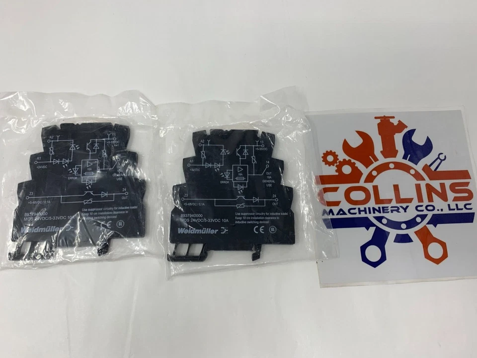 Weidmuller 8937940000 Solid State Relay Terminal Block 24VDC/5-33VDC 10A - Image 4 of 4