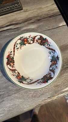 William James Serving Bowl Christmas. It has a tiny black spot inside of bowl.