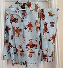 Nick and Nora VGUC 100 COTTON Pajama set Large