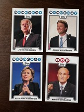 2008 Topps  Campaign Joseph Biden John Edwards Hillary Clinton Rudy Giuliani