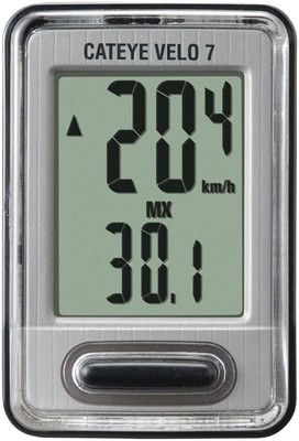 Velo 7 Bike Computer - CatEye Velo 7 Bike Computer - Wired, Black - Bike