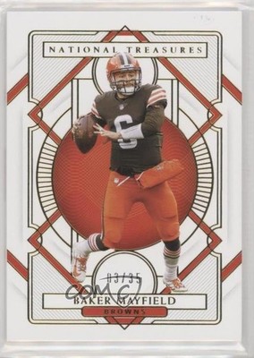2020 Panini National Treasures Gold 3/35 Baker Mayfield #23 6fs