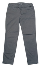 Old Navy Pixie Chino Greystone Stretch Mid Rise Casual Dress Pants Womens 8 Reg