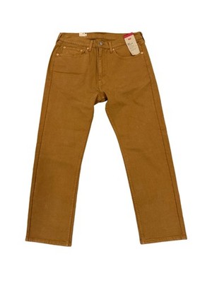 Levis 505 Jeans New Mens Regular Fit Straight Leg Color Mustard