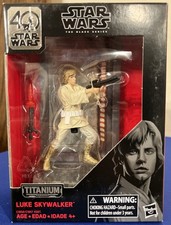 Star Wars 40th Anniversary Black Series Titanium Series LUKE SKYWALKER  3 Hasbro