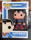 VAULTED Funko Pop! Heroes: SUPERMAN #07 (Large Font) DC Universe w/Protector