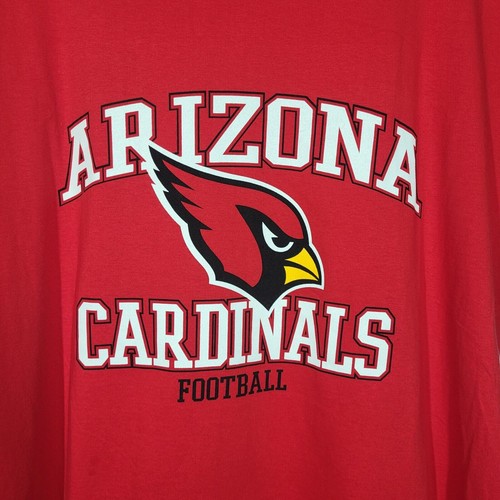 NFL Arizona Cardinals Kurzarm U-Ausschnitt T-Shirt Damen 2X rot Baumwolle NEU - Bild 3 von 9
