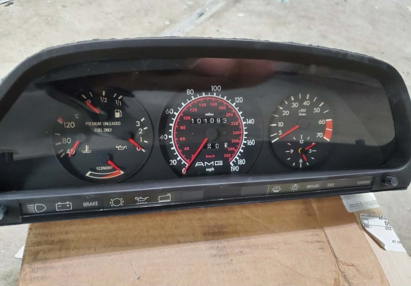 Mercedes R107 W124 W126 W201 AMG BRABUS  speedometer cluster conversion service 