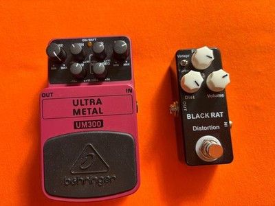 Behringer Ultra Metal UM300 + Mosky Black Rat Distortion Guitar Effect Pedal