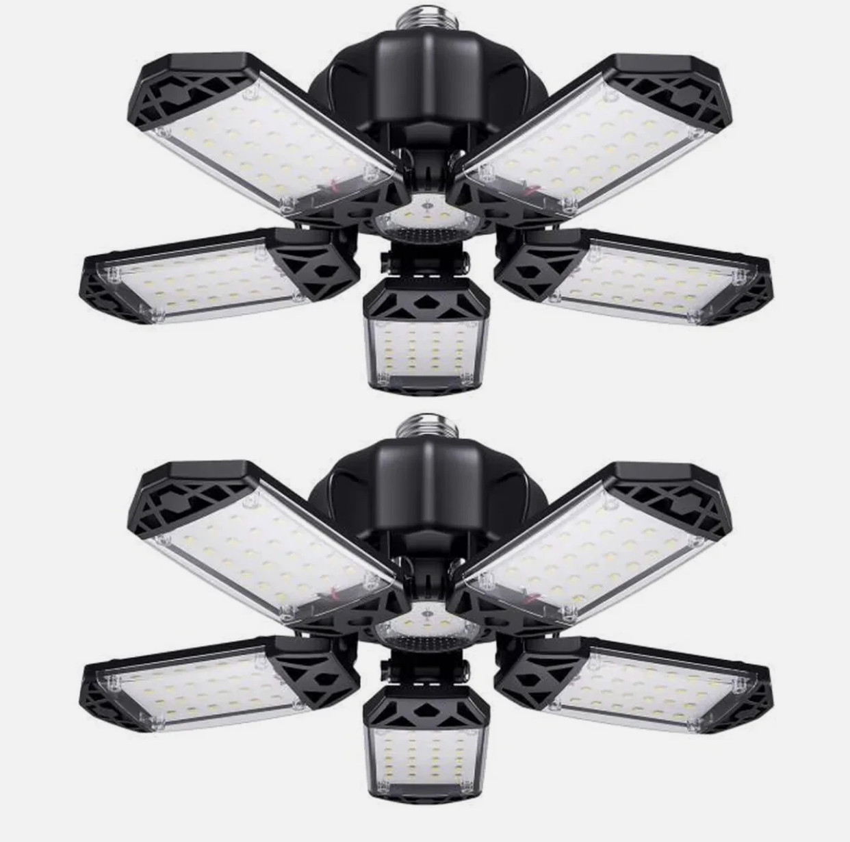 Ampoule LED 80W E27 déformable blanche projecteur de plafond pour garage et sous-sol