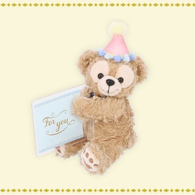 Tokyo Disney Sea 25th Anniversary Duffy Plush Mascot with Message card Pink TDS