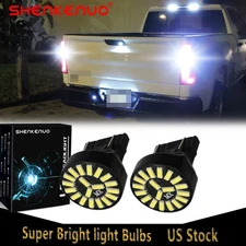 For 1988-1998 Chevrolet C1500 3157 White LED Back up Reverse Light Bulbs Of 2