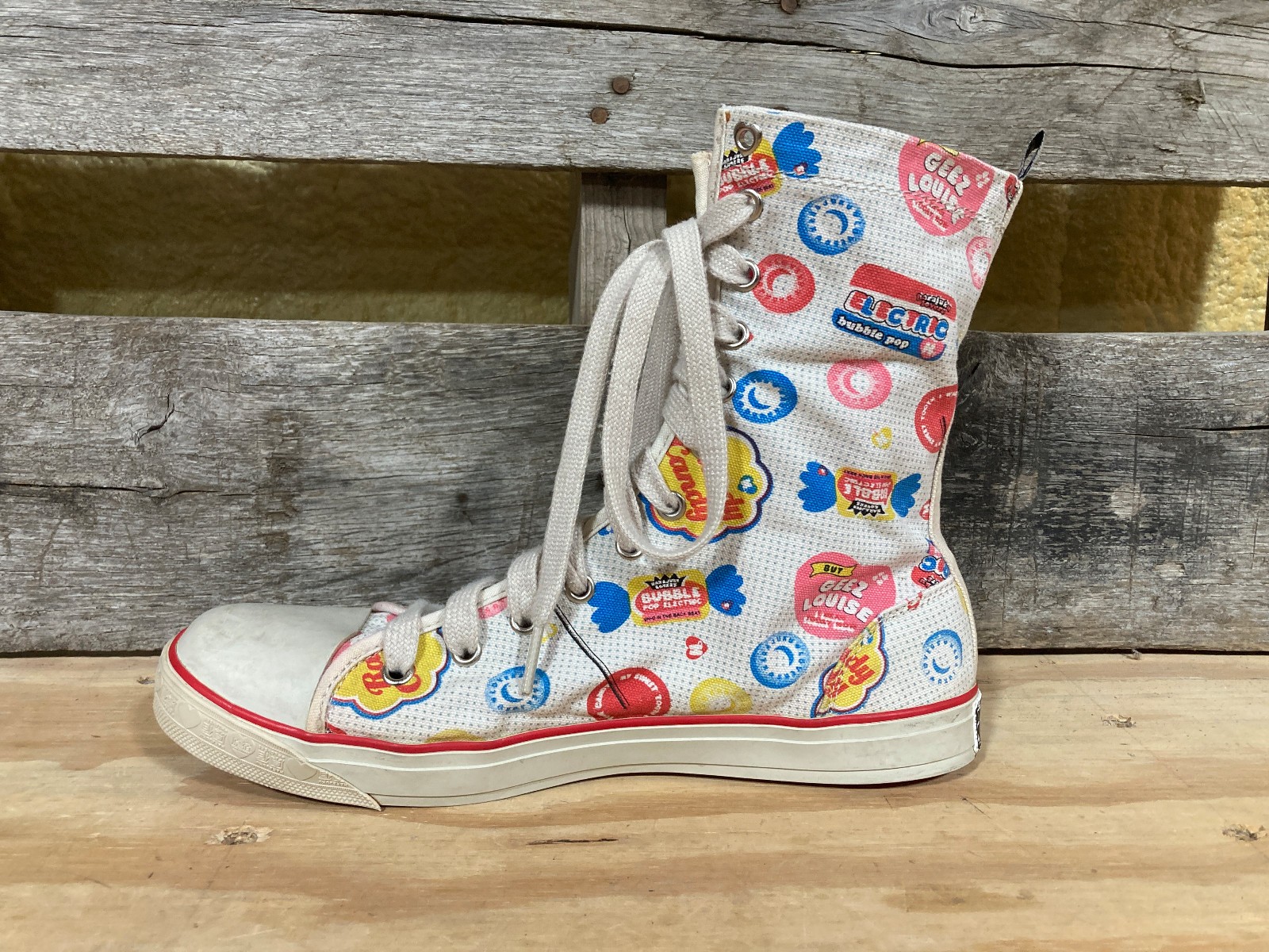 Harajuku Lovers High Top Shoes - Womens 9.5 - Gwen Stefani - Hearts Candy