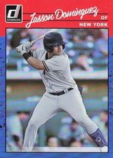 Jasson Dominguez 2023 Donruss Variation Holo Blue #253 - New York Yankees