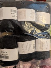 Everysine Merino Wool Blend Black Yarn Lot, 70 Wool 20 Nylon 10 Silk Skeins